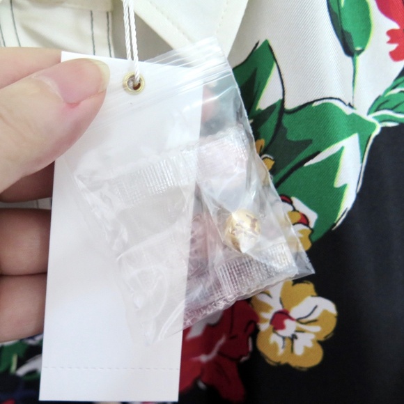 Tory Burch Wide Collar Tunic Blouse - Ivory/ Tea Rose - $498 - Picture 11 of 16